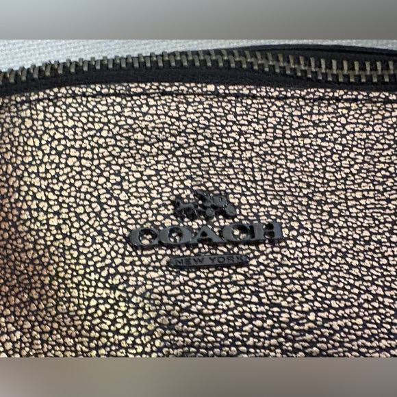 Coach Kelsey Satchel Metallic Bronze Pebbled Leather Crossbody Tote NWOT - Picture 2 of 13